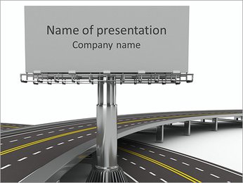 Highway Billboard PowerPoint Template
