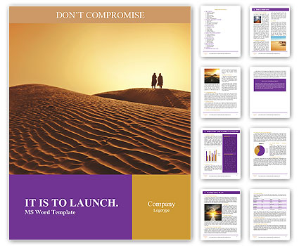 Desert Word Template