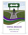 Man Chooses Direction Ad Template