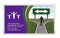 Man Chooses Direction Business Card Template