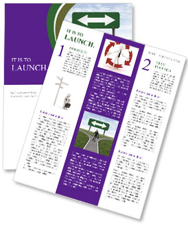 Man Chooses Direction Newsletter Template