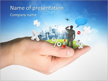 Modern world PowerPoint Template