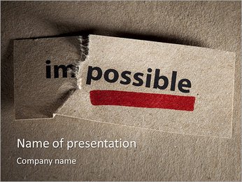 Possible Or Impossible PowerPoint Template