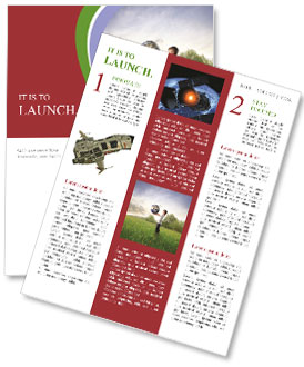 Boy Holds Earth Newsletter Template