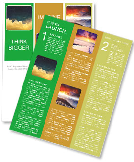 Moon And Cloudy Sky Newsletter Template