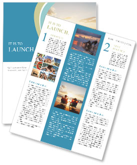 Couple At Beach Newsletter Template