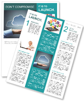 Cloud Picture Newsletter Template