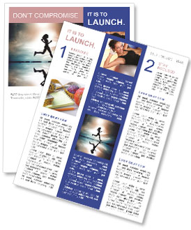 Running At Sunset Newsletter Template
