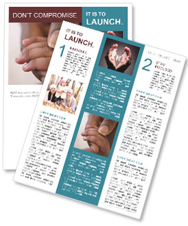 Mama Holds Babyâ€™s Hand Newsletter Template