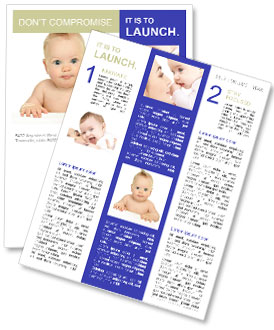 Surprised Baby Newsletter Template