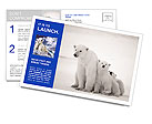 White Bear Postcard Template