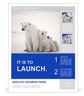 White Bear Poster Template