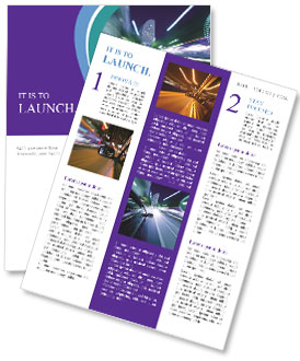 Driving At Night Newsletter Template