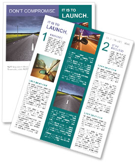 Road In Countryside Newsletter Template