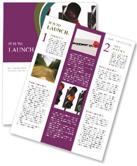Traffic Lights Newsletter Template