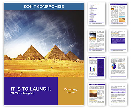 Pyramids In Egypt Word Template