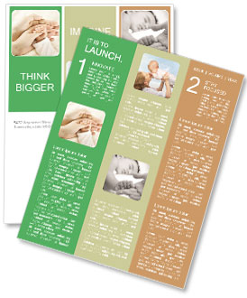 Cute Baby Hand Newsletter Template