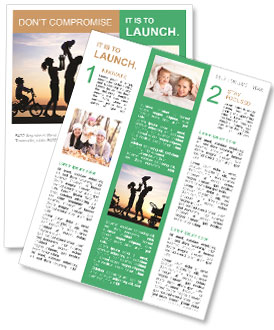 Family With Children Newsletter Template