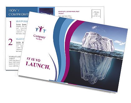 Iceberg Postcard Template