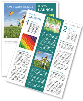Kite In The Sky Newsletter Template