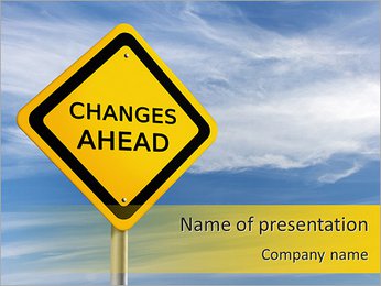 Changes Ahead PowerPoint Template