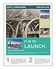 Roads In Big City Flyer Template