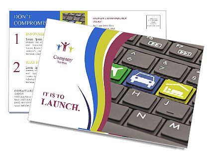 Means Of Transportation Postcard Template