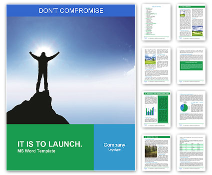 On The Top Of The Rock Word Template