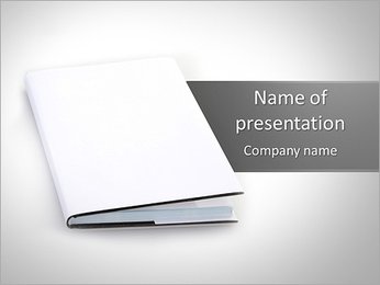 White Business Notebook PowerPoint Template