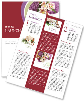 White-Themed Spa Concept Newsletter Template