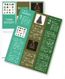 Isolated Trees On White Background Newsletter Template