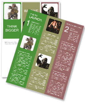 Isolated White Background Photo Of Swat Team Officer Newsletter Template