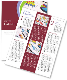 The Importance Of Graphs, Charts, And Business Tables In The Workplace Of Business People. Newsletter Template