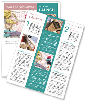 Pattern For Sewing Tools Newsletter Template