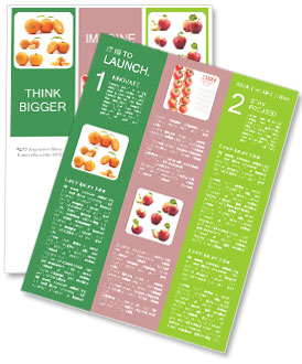 Tangerines With Water Droplets And Green Leaves: A Refreshing Sight Newsletter Template