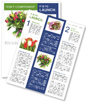 Tulips: A Stunning Display Of Beauty Newsletter Template