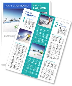 High Mountain Skiing: A Thrilling Adventure Newsletter Template
