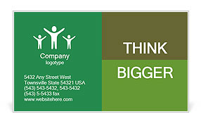 A green robotic hand pointing at something on a white background Business Card Template