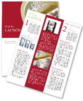 Macro Shot Of Lemon Slice Submerged In Bubbling Liquid Newsletter Template