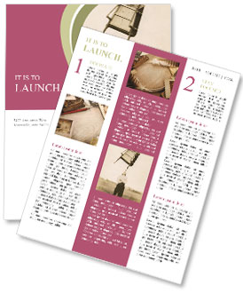 Circa 1900 Vintage Photo Of A Standing Man Newsletter Template