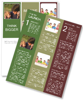 Child Imitates Dad On Cellphone Newsletter Template