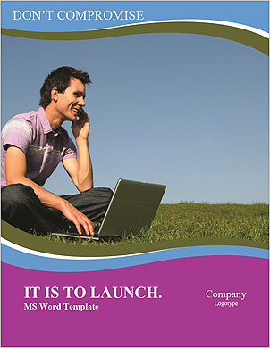 Outdoor Laptop Usage By A Man: Enjoying Technology In Nature Word Template - Page 1