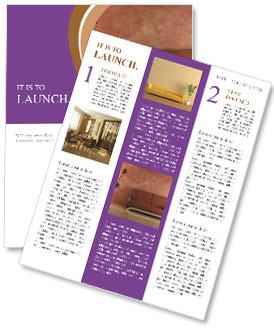 Modern Pink 3D Interior Design Featuring Stylish Couch Newsletter Template