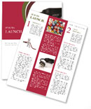 Computer Cable Close-Up On White Background: A Detailed View Newsletter Template