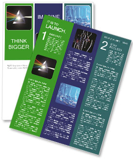 How A Glass Prism Refracts Light And Creates A Spectrum Newsletter Template
