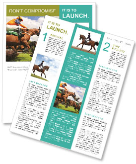 The Art Of Show Jumping: A Guide To Horses For Jumping Competitions Newsletter Template