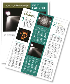 Arrow-Like Light Flashlight For Bright Illumination In Dark Night Newsletter Template