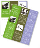 Young Male Observing The Stars With A Telescope. Newsletter Template