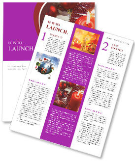 Enjoying The Festive Spirit On Christmas Eve Newsletter Template