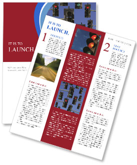 赤と緑のライトとスカイブルーの背景 ニュースレター